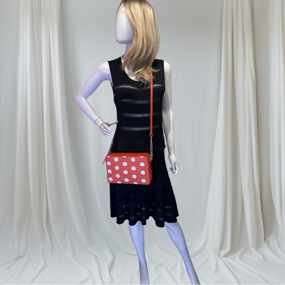MICHAEL Michael Kors Jet Set East West Polka Dot Crossbody Bag NWT - Picture 14 of 15